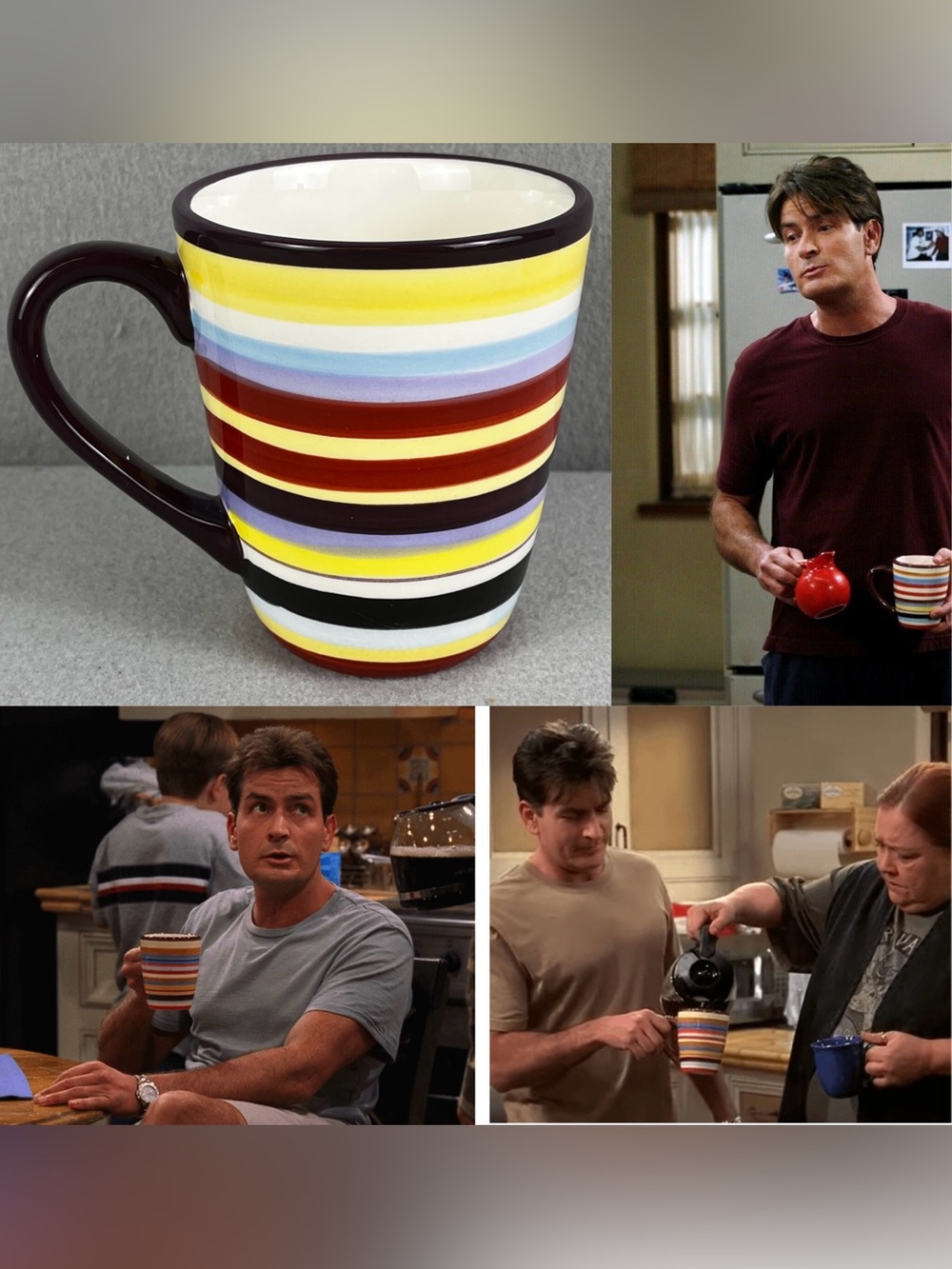 Coffee Cup Mug Drinkware 16oz Ceramic Charlie Harper Two And A Half Men Show